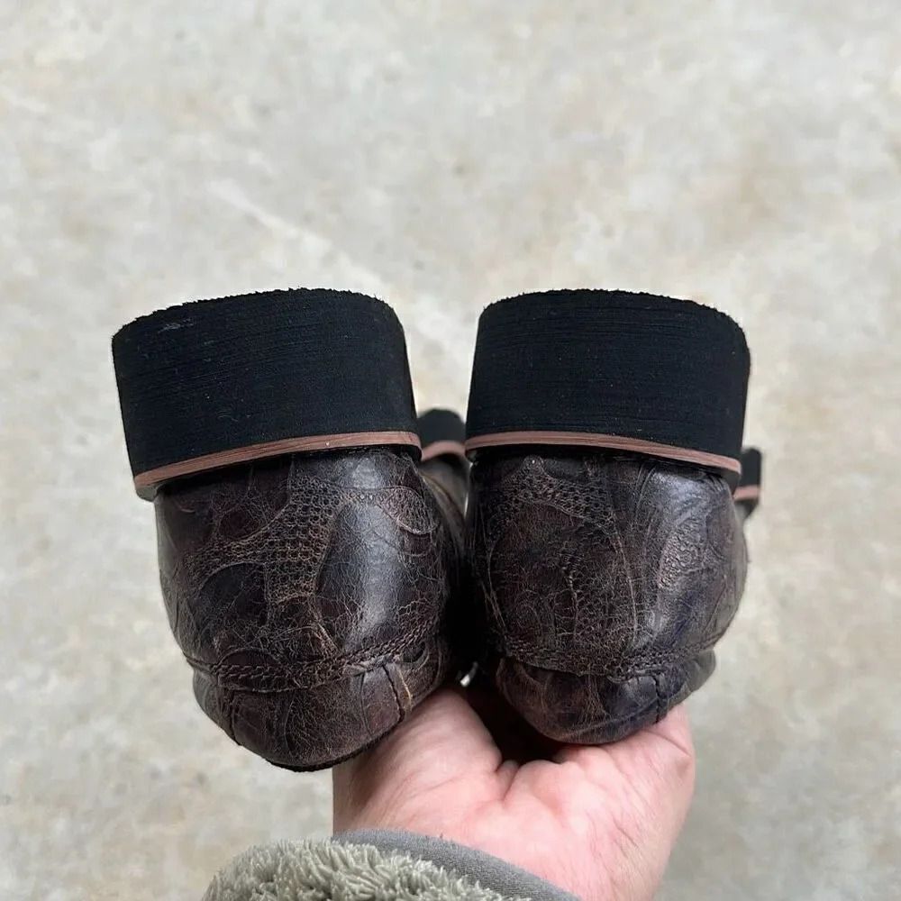 Roper Ricochet Brown Leather Square Toe Slip-On Loafers Women’s Sz 5.5 - Picture 8 of 10